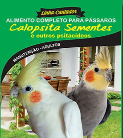 Calopsita Sementes e Outros Psitacídeos - Linha Cantador - Raposo Nutrição