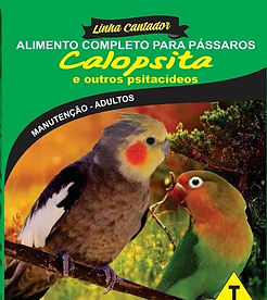 Calopsita e Outros Psitacídeos - Linha Cantador - Raposo Nutrição