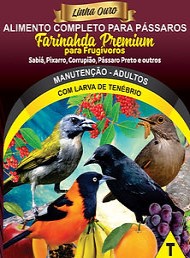 Farinhada Premium para Frugívoros - Linha Ouro - Raposo Nutrição