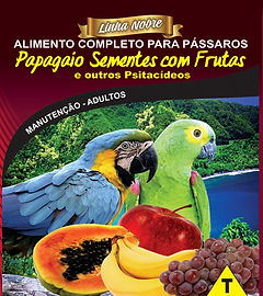 Papagaio e Arara com Frutas e Outros Psitacídeos - Linha Nobre - Raposo Nutrição