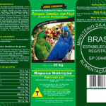 Papagaio Sementes com Maça e Outros Psitacídeos - Linha Cantador - Raposo Nutrição