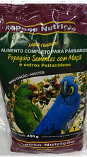 Papagaio Sementes com Maçã e Outros Psitacídeos - Linha Cantador - Raposo Nutrição