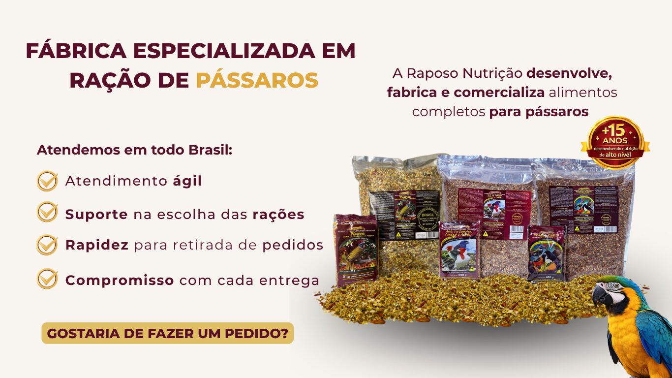 Fábrica Especialista em Ração de Pássaros